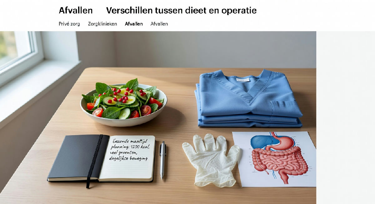 Verschillen tussen dieet en operatie